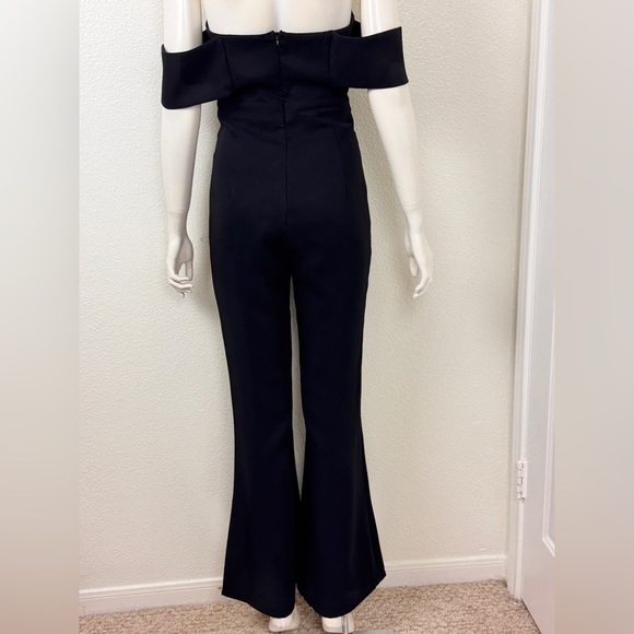 Herve Leger Black Off-Shoulder Jumpsuit - Picture 11 of 16